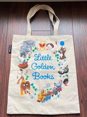 Little Golden Books Canvas Tote Bag Vintage Storybook Characters